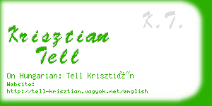 krisztian tell business card